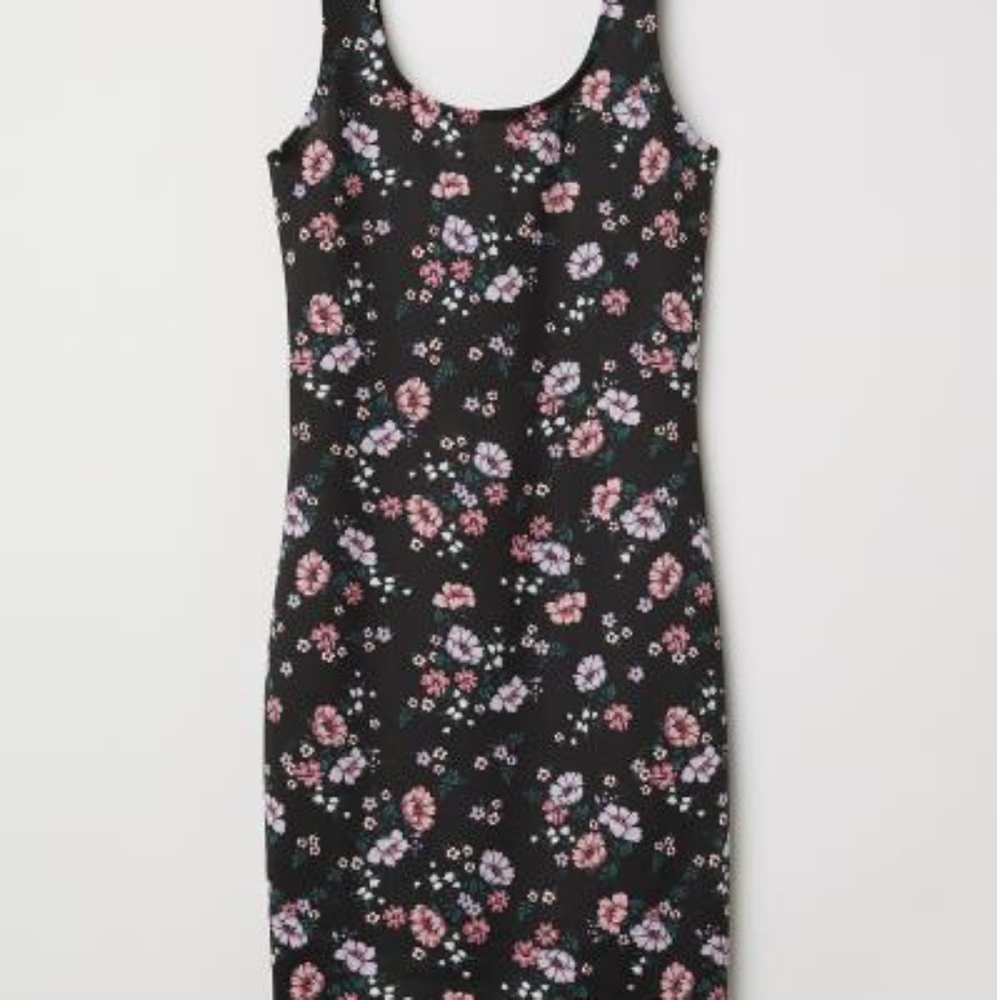 H&M floral Jersey dress size 0